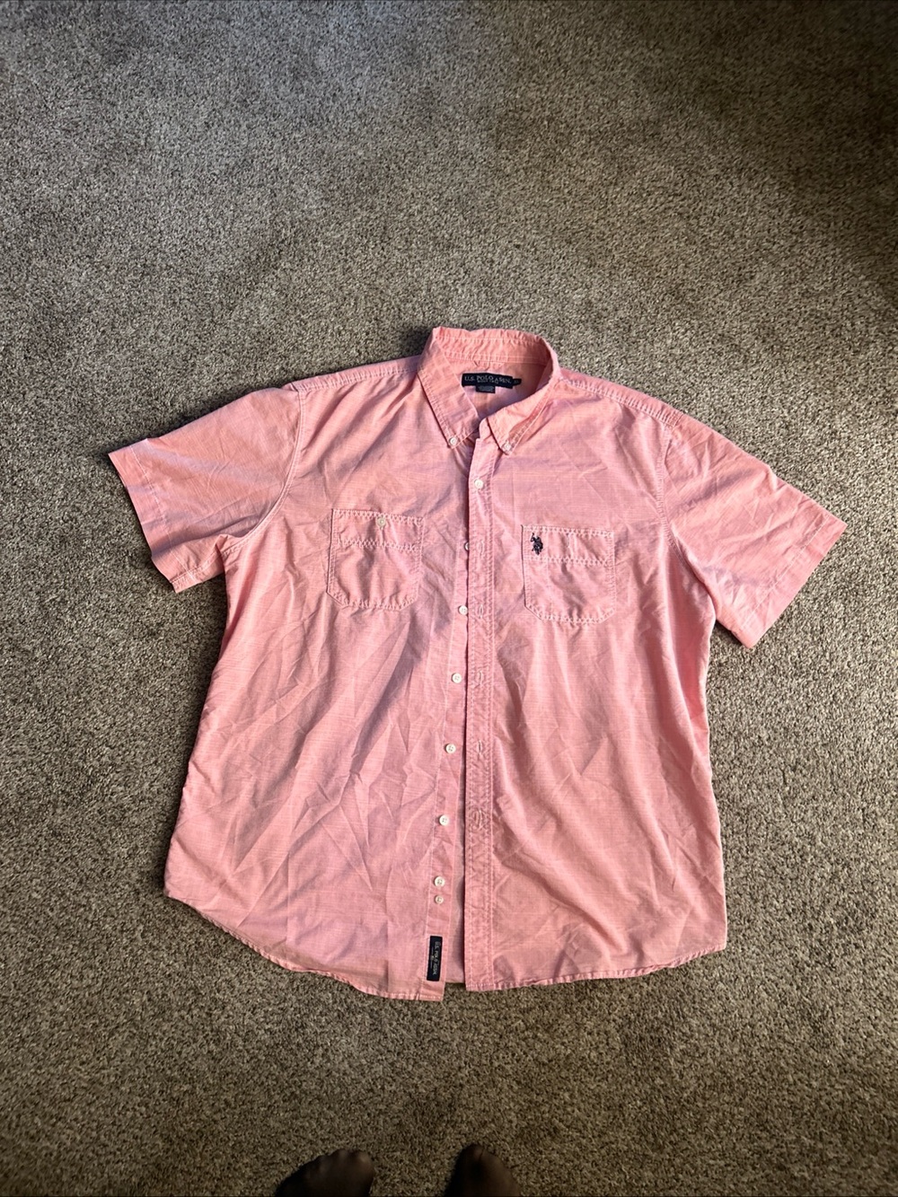 Polo by Ralph Lauren Short-Sleeve Button-Down Shirt - Pink